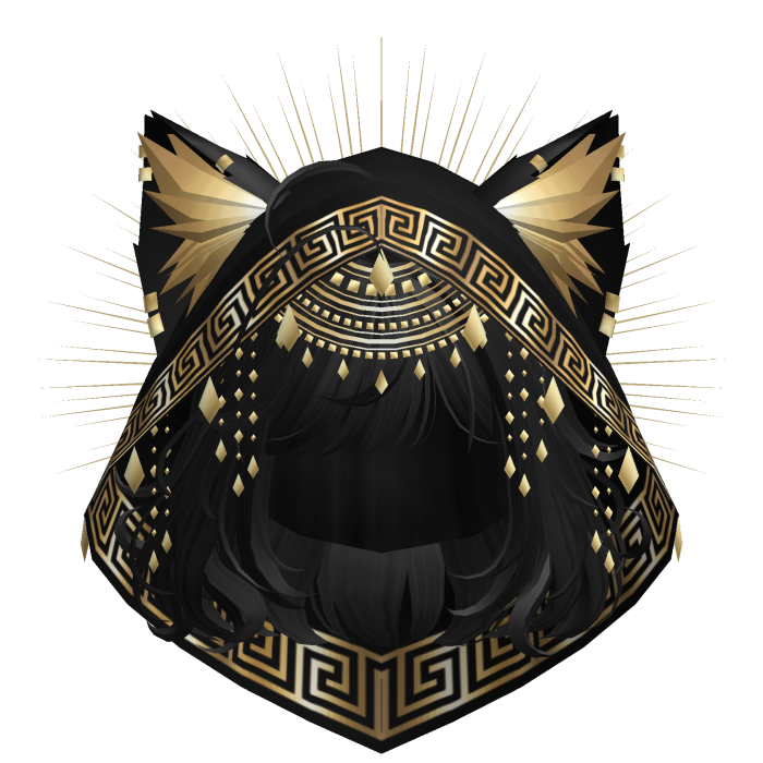 Egyptian Bob w/ Divine Gold Black Hood