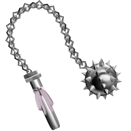 ♡ gothic spikey mace w/ pink ribbon ♡ Roblox item