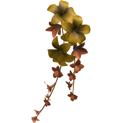 Hair Flower Lily Yellow