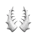 White Spiked Horns
