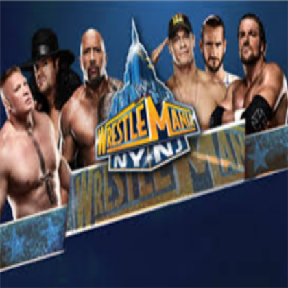 Wrestle Mania 29 Poster Roblox decal