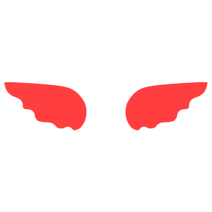 ♡ Cute Simple Sticker Angel Wings in Red