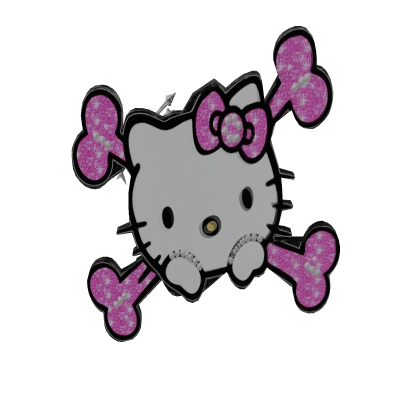 Hello kitty emo hair clip  Roblox item