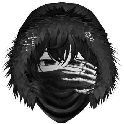 Vkei Emo Dashie Hoodie Hair Black