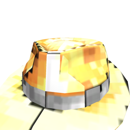 Pixeled Gold sparkle fedora!