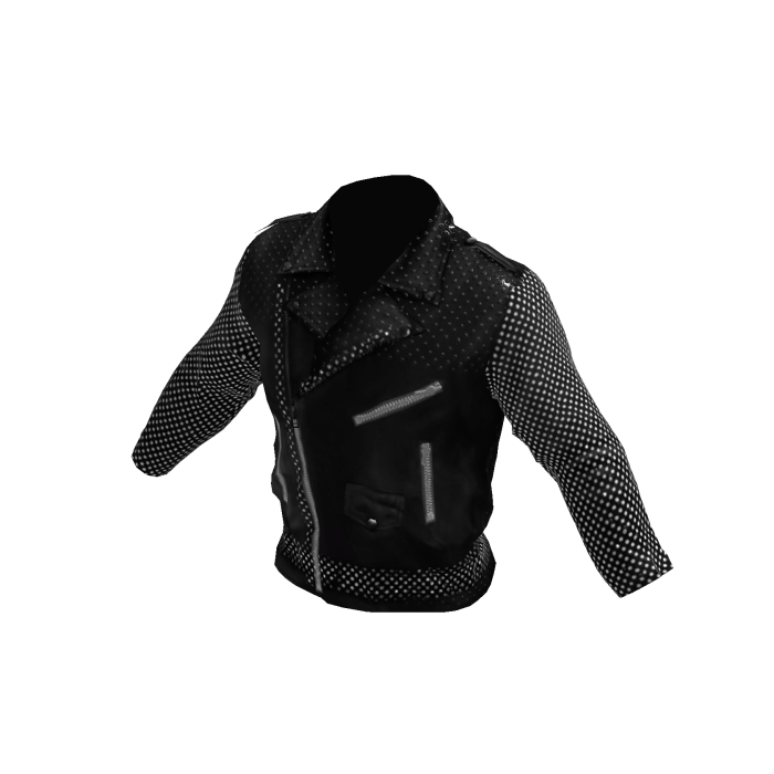 Black Studded Leather Moto Jacket