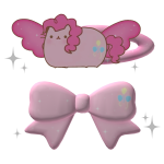 ♡ ꒰ pink pony sparkle hairclip