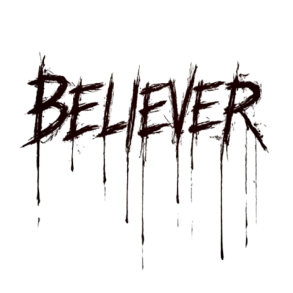 BELIEVER horror text Roblox decal