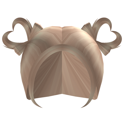 ♡ cute heart twintails in blonde Roblox item