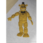 Golden feddy on floor