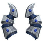 Elite Silver Sapphire Gem Horns