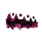 BubbleGum Pink Astra Star Crown ⭐