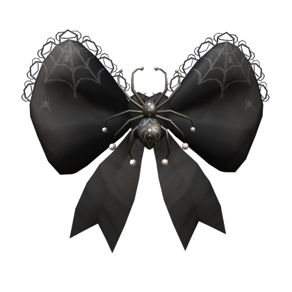 Halloween Spooky Spider Black Bow 🕷️