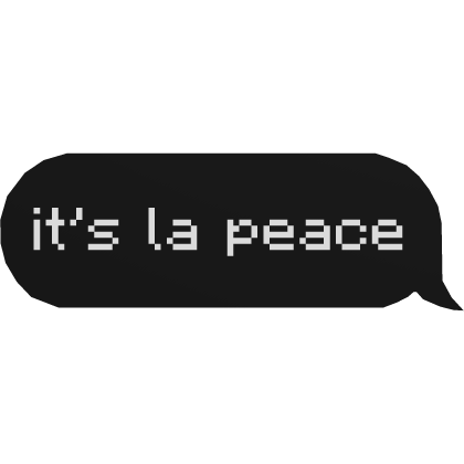 its la peace [R6] Roblox item