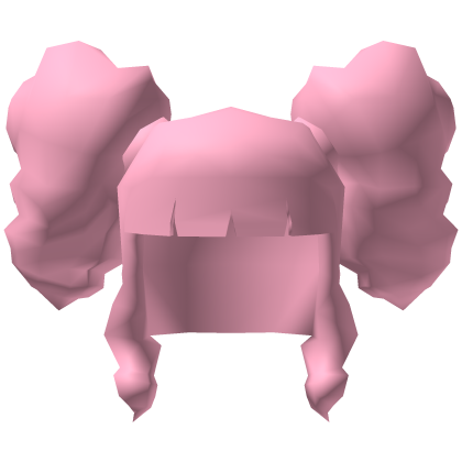 Low Poly Fluffy Twintails Pink Roblox item