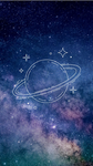 Shining blue galaxy