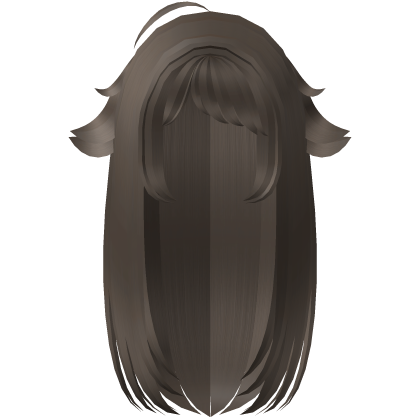 ♡ messy cute long ash brown droopy cat tufts hair