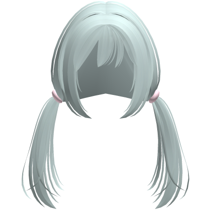 teal manga cutie loose low pigtails