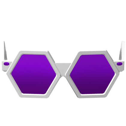 White/Purple Sparkling Robux Shades Recolor Addon Roblox item
