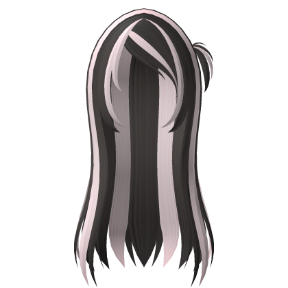 ♡ : Cute Pretty Long Side Pony Hair Pink Brown Roblox item