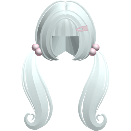 ♡ adorable wavy long cute  pigtails (light blue)
