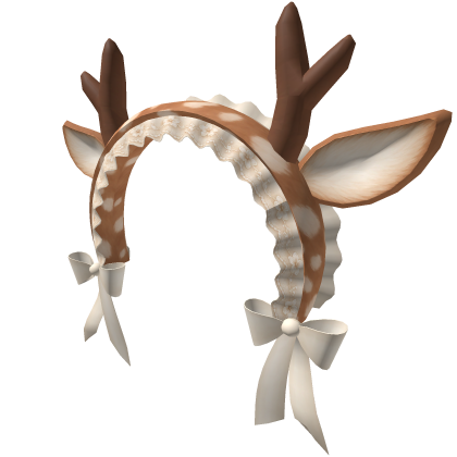 Winter Doll Fawn Deer Headband - Beige Brown