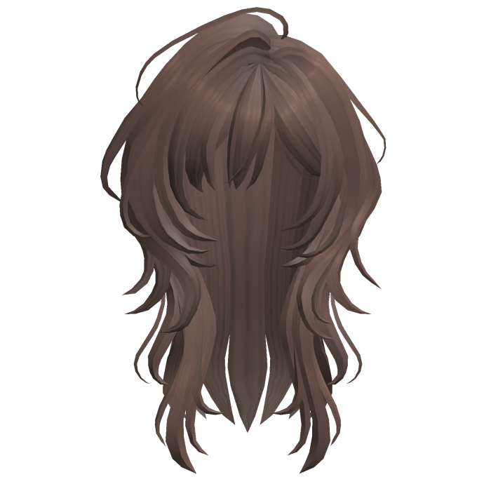 Brown Feathered Wolfcut