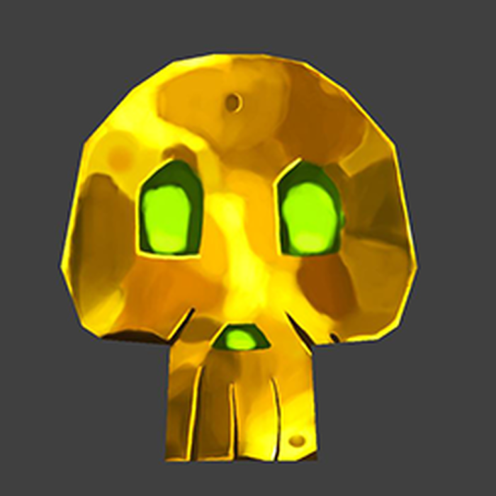 Fantasy golden skull preview 1
