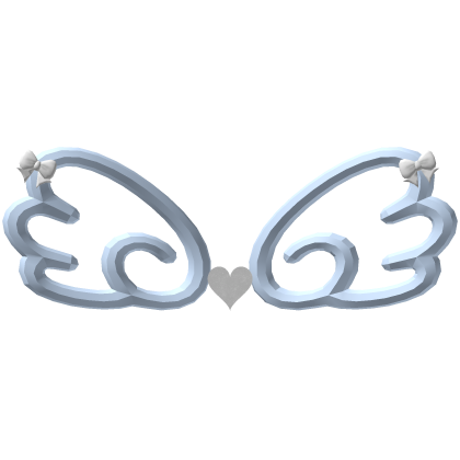 Little Angel Ribbon Wings - Pastel Blue White Roblox item