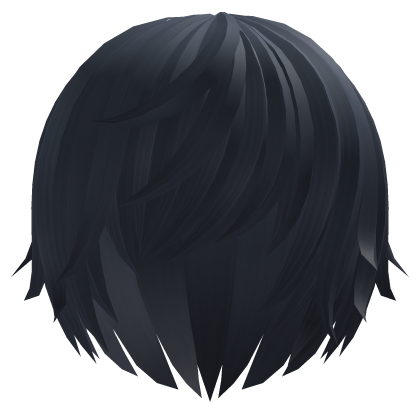 (;´༎҂ ᆺ ᗜ ༎`) Emo Fantasy Anime Hair ҂ Dark Blue Roblox item