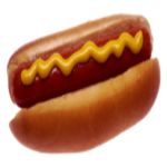 Hotdog with shredded cheese