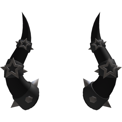 Spikey Punk Devil Horns (Black)