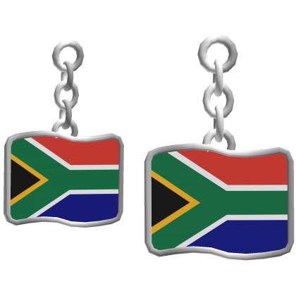 South Africa Flag Earrings