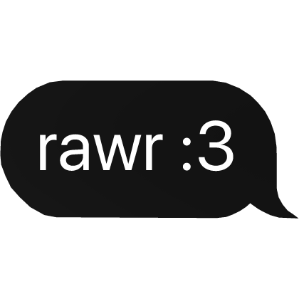 rawr :3 text
