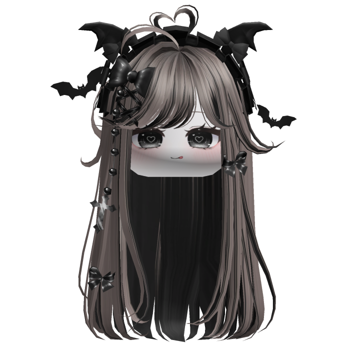 Vamp Straight  Hair w/Headband (Ash&Black)
