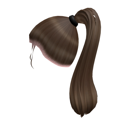 3 - Iconic Natural Ponytail - Brunette Roblox item
