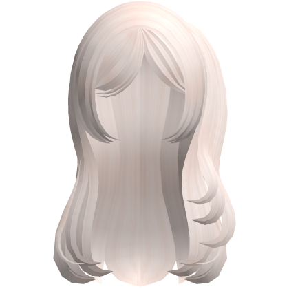  platinum long cute side ponytail hair Roblox item