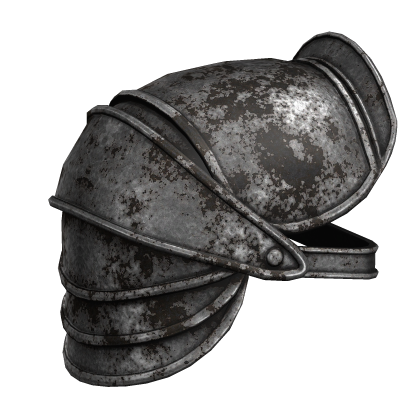 Rusty Medieval Knight Pauldron - Right