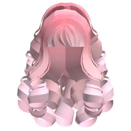 Fluffy Curly Pearl Ponytail Cherry Blossom