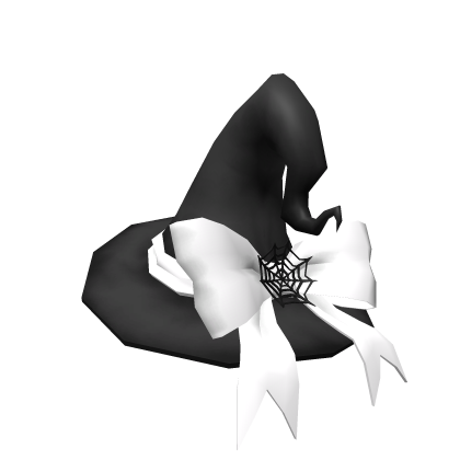 Webbed Witch Hat White