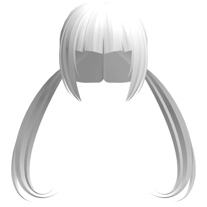 ♡ cute anime white pigtails