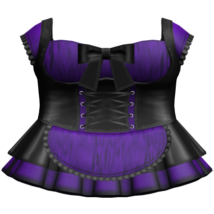 Gothic Lolita Maid Dress (Purple & Black) Roblox item