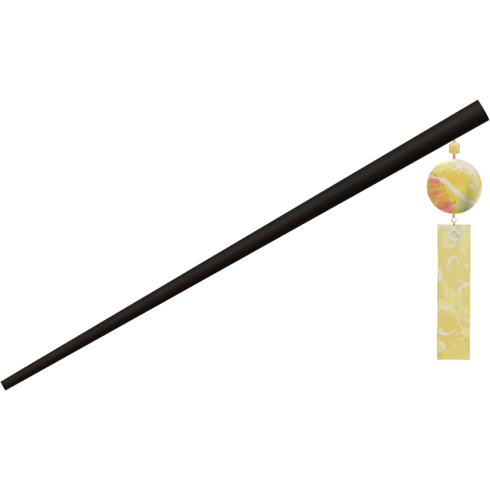 Crystal Yellow Hairpin