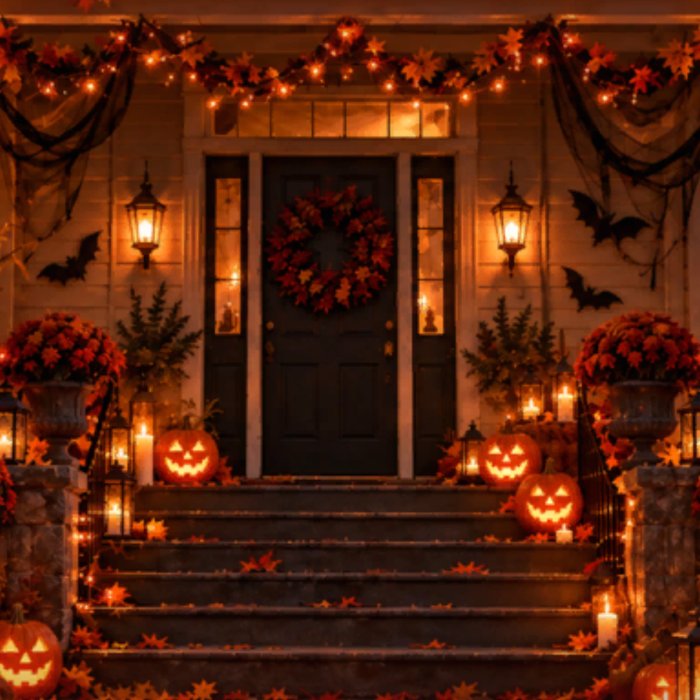 Halloween Pumpkin Fall Autumn Night Emo Background