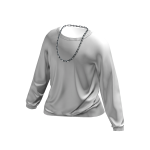 White T-Shirt w/ Chain