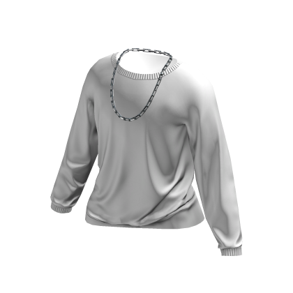 White T-Shirt w/ Chain