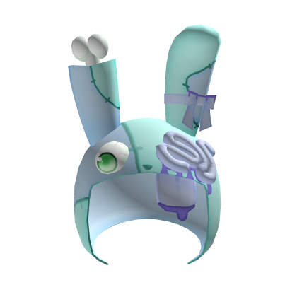 † Pastel goth stitched zombie bunny hood †