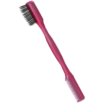 Pink Edges Baby Hair Brush Comb Roblox item