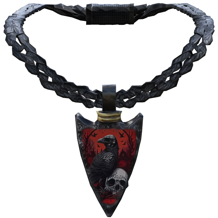Iced Out Emo Halloween Crow Skull Chain 3.0