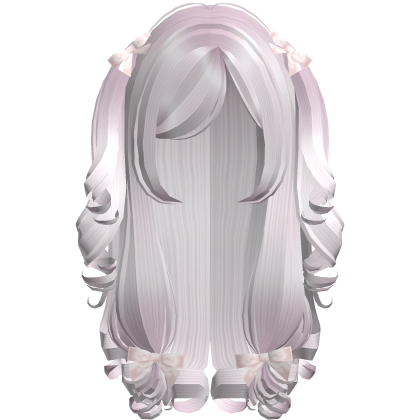꒰┊velvet dollette curly twintails in pink Roblox item